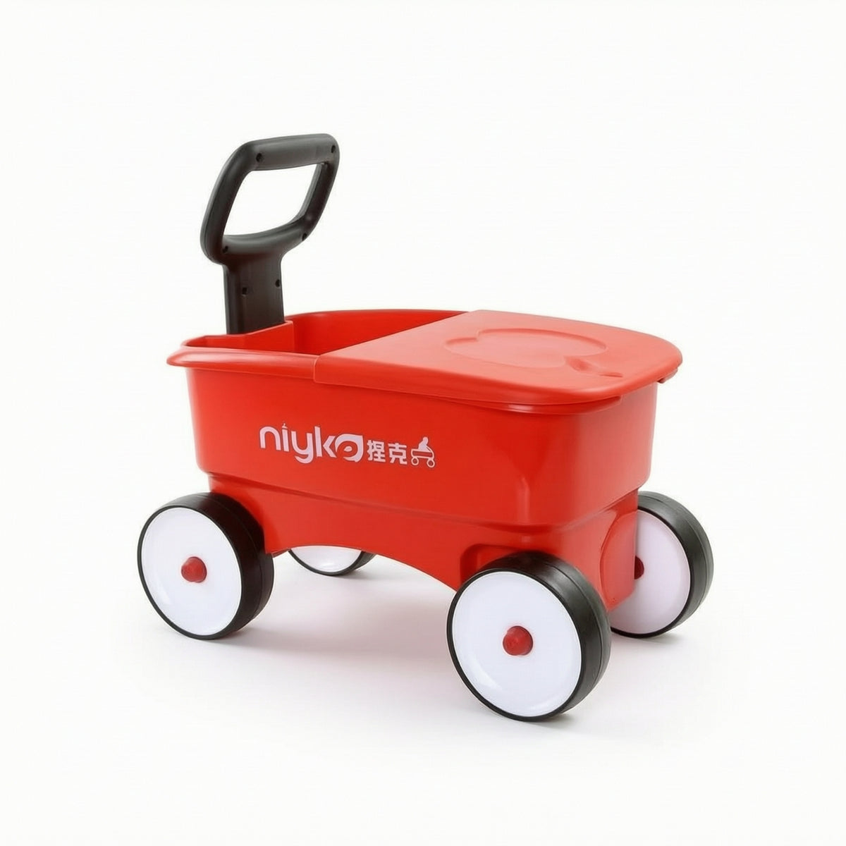 Push Cart Rideplay Vehicle Easy to Clean Push Toy with Handle for Young Children, Playroom