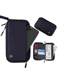 Multifunctional Passport Holder with RFID Blocking, Travel Document Organizer, Unisex Card Holder
