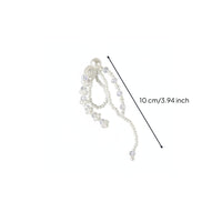 White Crystal Tassel Translucent Beaded Hanging Tassel Shiny Finish Home Decor Accessory Sparkling