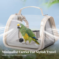 Avian Travel Carrier Hands Pet Transport Carrier Bag Breathable Portable Parrot Handbag for Trip Ers, Adults, Veterinarianerinarian Erinarian Visits