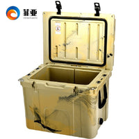 55L Roto-Molded Camping Cooler Box for Vehicle, Insulated Food Storage