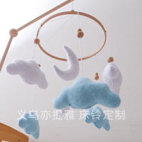 Nordic Style Felt Cloud Baby Crib Mobile for Newborns