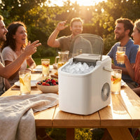 Compact Countertop Ice Maker Portable Ice Maker Small Footprint Machine Space-Saving for Homeowners