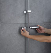 Foreign Trade Cross-Border Sliding Sleeve No-Drill Shower Head Bracket Detachable Lifting Rod Middle Fork Shower Head Fixed Base Universal