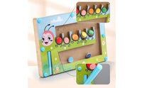 Educational Caterpillar Maze Tabletop Maze Board Fine-Motor Color Matching Board Hand-Eye Coordination for Preschoolers