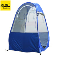 Single Person Pop-Up Fishing Tent with Rain Protection and Sun Shade for Outdoor Winter Night Fishing