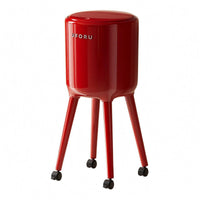 Cylindrical Trash Bin Plastic Home Storage Raised Base
