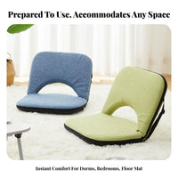 Foldable Legless Backrest Chair Back Support Japanese Backrest Chair for Bedroom