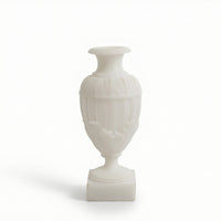 Flower Vase Sculptural Vessel Carved for Entryway