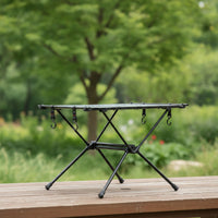 Lightweight Camping Table with Hooks Compact Folding Camping Table Sturdy Furniture Stable for Backpackers