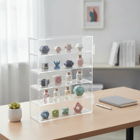 Acrylic Display Cabinet with Shelves Transparent Wall-Mounted Display Cabinet spaceSaving Storage Organizer for Figurines, Miniatures
