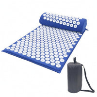 3 Pieces Acupressure Mat and Pillow Set Padded Acupressure Set with Bag Acupuncture Massage Mat Cushioned Acupuncture Pillow