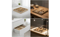 Multi-Slot Eyeglasses Display Tray Practical Glasses Tray Slim Glasses Organizer Rectangular for Collectors, Drawer, Countertop