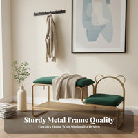Boucle Entryway Bench Modern Design Long Stool Light Luxury Design Easy-Clean Cover for Children, Homeowners, Living Room