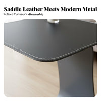 C-Shaped End Table ScuffResistant Living Room Furniture With Storage Pouch