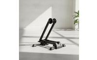 Upright Bike Stand with Wheel Cradle Vertical Cycle Parking Stand Space-Saving Bike Storage Rack Universal for Cyclists