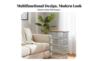 3-Tier Rolling Trolley with casters Storage Rack Easy Assembly for Narrow Spaces