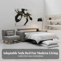 Single Fold-Retractable Lounger Foldable Multi-Position Armchair Bed Space-Saving Easy to Reshape for Office Workers, Balcony