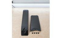 5 Pieces Modification Parts Carbon Fiber Pattern Mudguard Set Easy Installation Front Rear Mudguard Kit Anti-Oxidation for DIY Enthusiasts