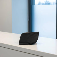 Wheelchair Hand Cover Black and Gray Mobility Aid Hand Cover Stitched Border