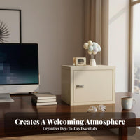 Mini Metal Locker Compact Design Desktop Storage Locker Ready to Use for Bedroom