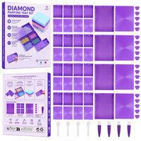 4 Pieces Diamond Painting Tray with Lid Modular for Craft Rooms, Hobbyists