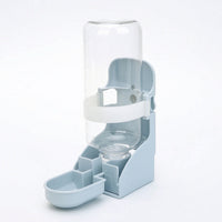 Pet Water Bottle with Bowl Easy to Clean Cage-Mounted Water Bottle Removable