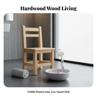 Wooden Stool with Backrest full Wood Construction Household Furniture