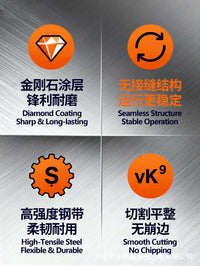 Electrodeposited Diamond Band Saw Blade MD6215 for Cutting Glass, Ceramic, and Non-Metal Materials