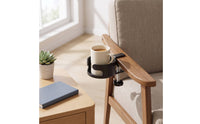 Screw-Tightened Desk Cup Holder with Clamp Adjustable Clamp-on Cup Holder Sturdy Heavy-Duty for Students, Dorm Room