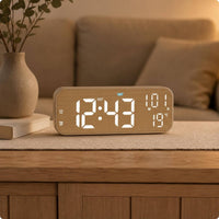 LED Desk LED Desk Clock Blue Light Strip Tabletop Decor Rounded Corners