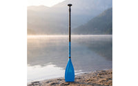 Carbon-Fiber Paddle with Fiberglass Blade Lightweight Adjustable Paddle Quick Lock Long-Lasting for Beginners, Travelers, SUP, Kayak