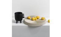 Round Resin Tray Textured Surface Home Decor Easy to Clean