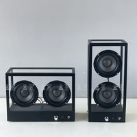 简约轻奢透明低音炮蓝牙音箱音响北欧创意个性复古客厅电视柜摆件