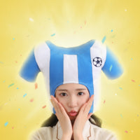 Lightweight Soccer Jersey Headwear Oversized Jersey Hat Novelty Soft Hat Funny for Partygoers