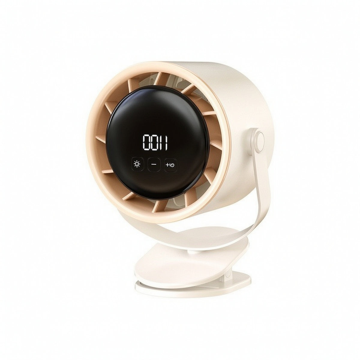 Clamp-on Fan with Digital Display Compact for Desk, Dorm Room