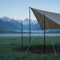 Extra Long Tarp Support Pole Heavy Duty Tent Porch Pole Easy to Carry