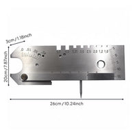 Weld Seam Gauge Portable Welding Seam Gauge Metal Body Metal-Joining Measurement Tool for Welders