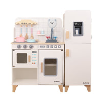 Wooden Pretend Play Kitchen Toy Set for Kids Cooking Role-Play Gift for Girls