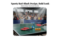 Table Tennis Racket Double-Faced-Sided Rubber Racket Sport Pong Paddle High Sponge Beginner Racket Sport Pong Paddle for Students, Children, School