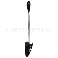 黑色双头双杆谱架灯便携式夹子灯儿童学习练习小夜灯灵活变形黑色