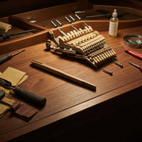 Piano Pin Polishing Tool Suede-Covered Instrument Care Long Narrow