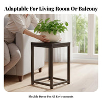 Stable Structure Metal Plant Stand Strong Load-Bearing Metal Flower Pot Stand Heavy Duty Wrought Iron Display Rack Rust-Resistant for Homeowners, Apartment Dwellers, Interior Decorators, Living Room, Balcony, Bedroom, Entryway