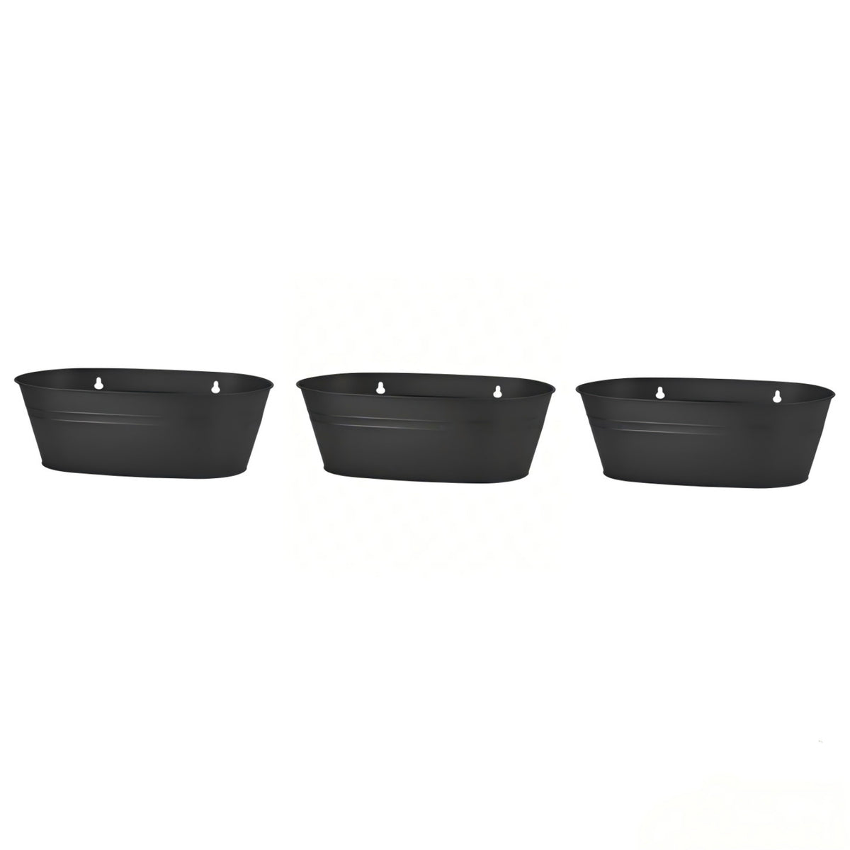 3 Pieces Oval Hanging Planters Modern Planters with Mounting Hooks Outdoor