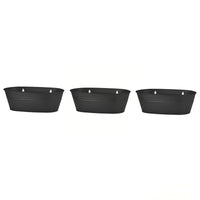 3 Pieces Oval Hanging Planters Modern Planters with Mounting Hooks Outdoor