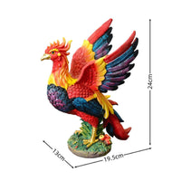 Phoenix Figurine Raised Wings Phoenix Ornament Detailed for Living Room