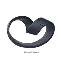 Abstract Sculpture Speckled Loop Sculpture Matte Tabletop Ornament for TV Cabinet, Hotel, Shelf