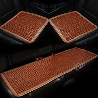 I&P Bamboo Summer Car Seat Cushion Set - Ventilated 3-Piece for Vans and Trucks