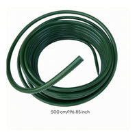 Aluminum-Plastic Tube Hollow Decorative Tube Deep Green for Floral Arrangements