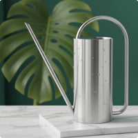 1.5L Watering Can Large Capacity Stainless Steel Watering Can Easy to Pour Garden Supply for Gardeners